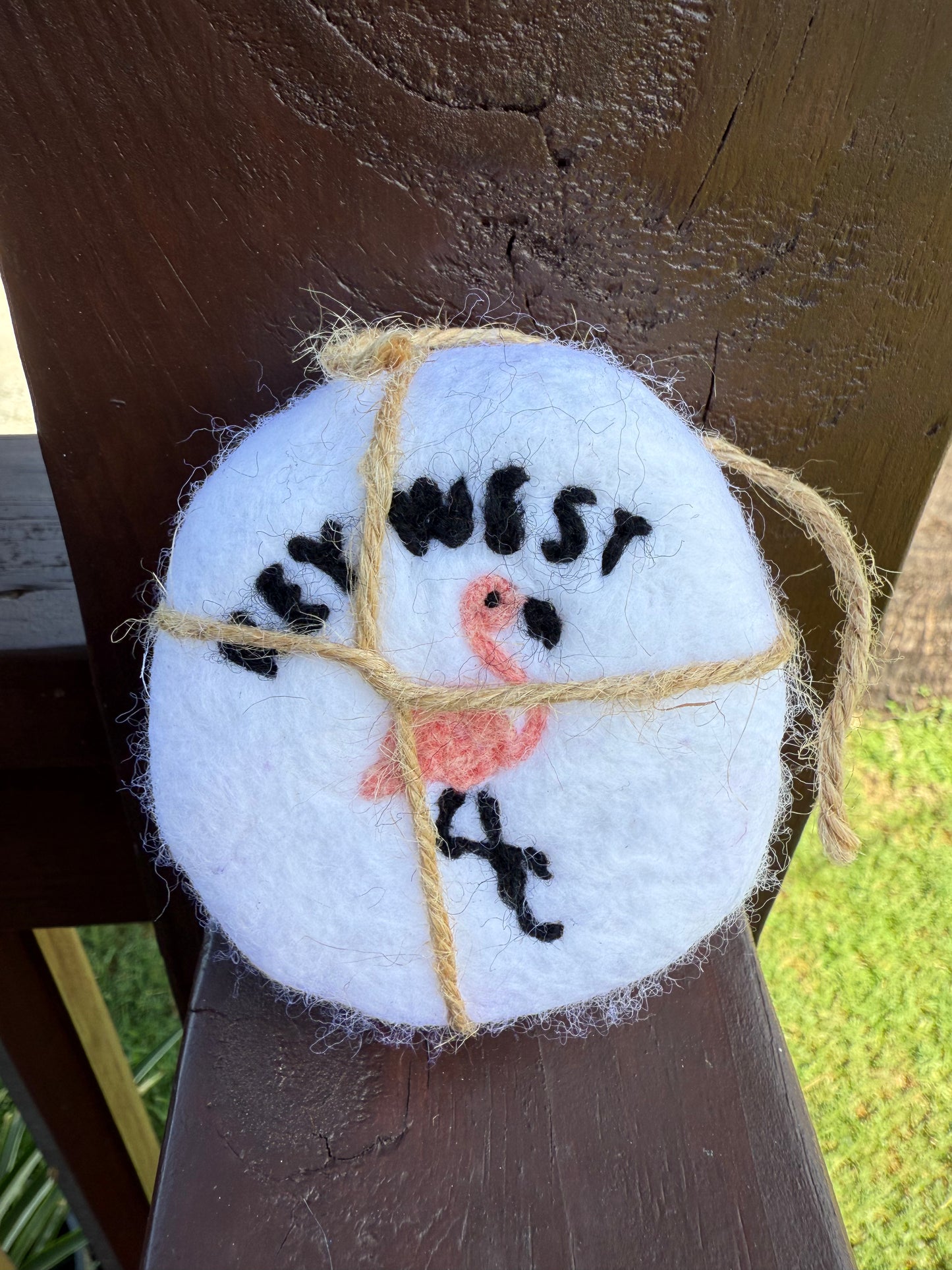 Felted Soap Key West Flamingo (Goats Milk)